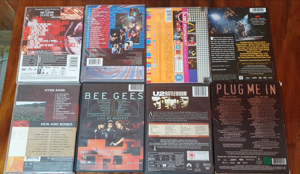 Оригинални DVD рок концерти AC DC, U2, Foofighters, Statuquo и т.н.