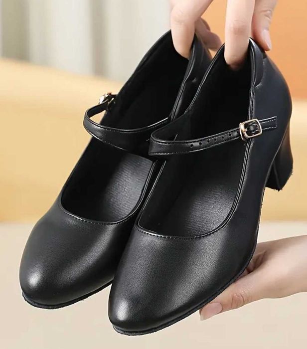 38н Нови обувки за народни танци, кожени обувки за танци