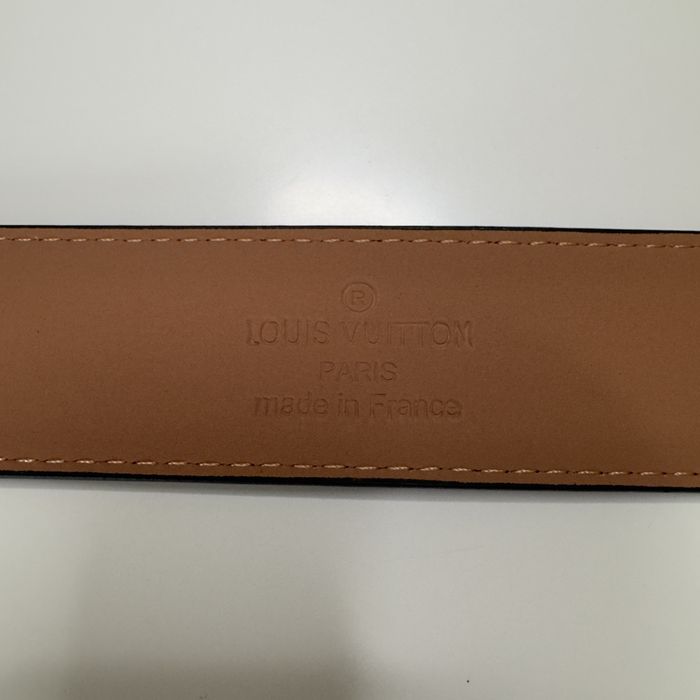 *PIELE* Curea LV Catarama Neagra Pattern Neagra 110cm Livrare 24-48h Verificare Colet Inclus