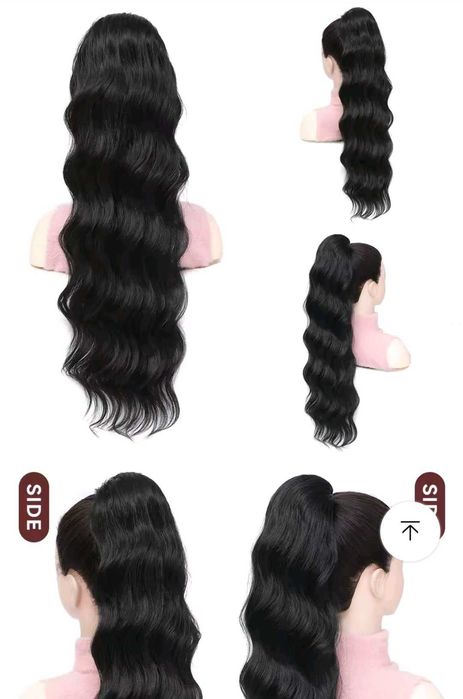 Coada de par ondulat 70 cm si afro lejer 40 cm