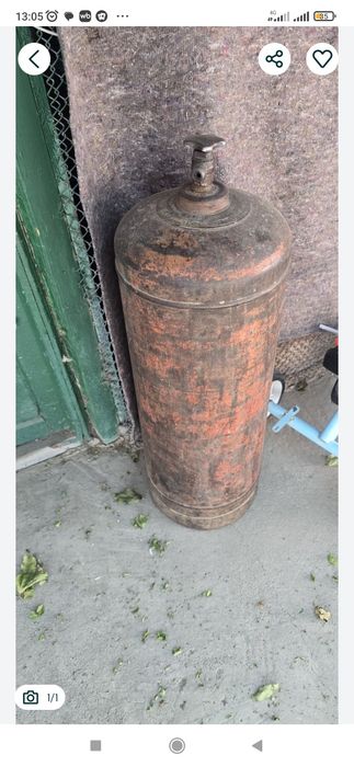 Газовый баллон 27л с  вентиль