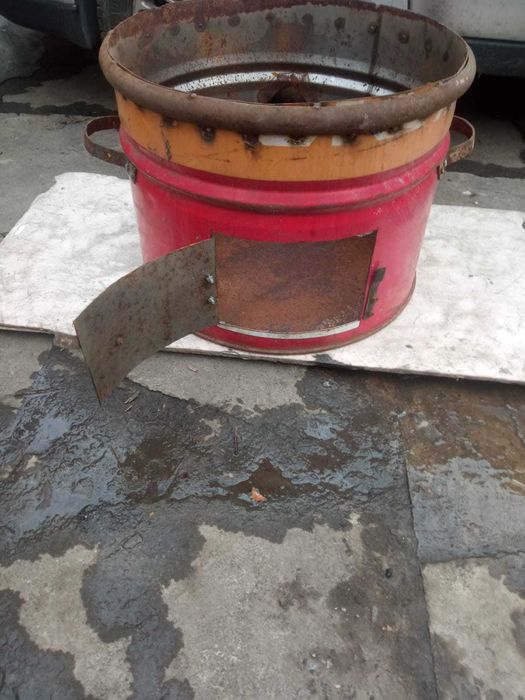 Печь для казана из  металла