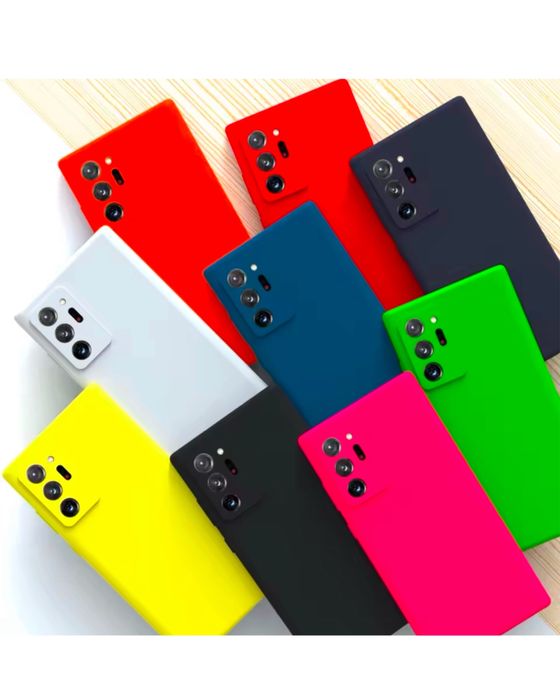 Samsung Note 10 20 Plus Ultra - Husa Slim Silicon Catifea Interior