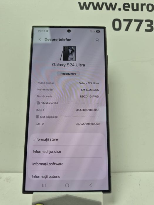 Telefon mobil Samsung Galaxy S24 Ultra, Dual SIM, 12GB RAM, -B-