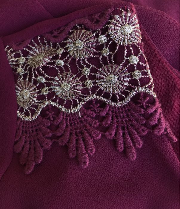 Bluza eleganta visiniu inchis