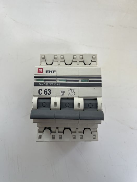 Выключатель автоматический 3-х полюс 63А EKF