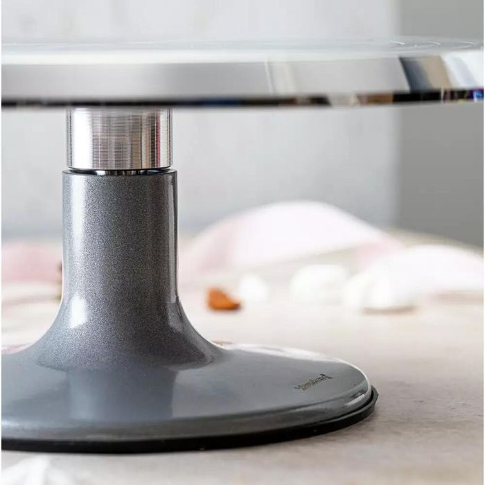 Placa din aliaj de aluminiu, suportul rotativ pentru servit prajituri,