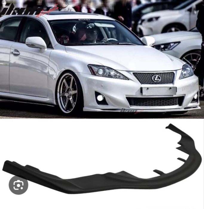 Накладка на передний бампер lexus is
