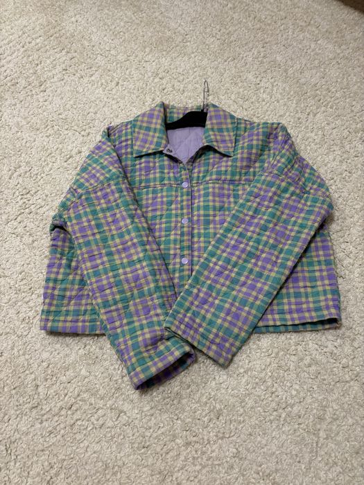 Късо яке риза каре