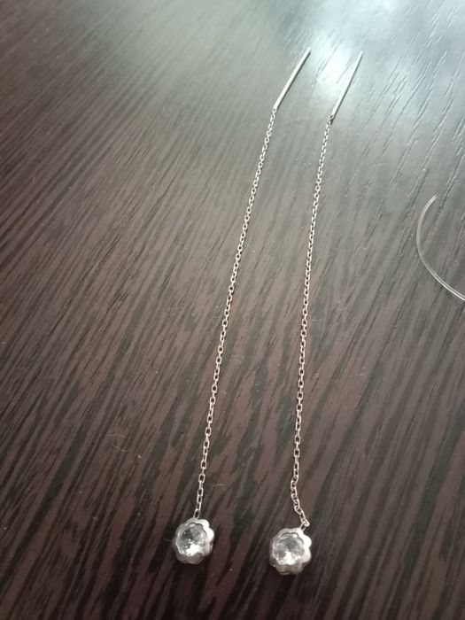 Продам серебро серьги протяжки