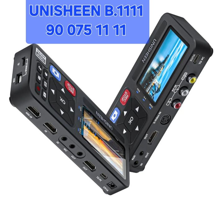 Unisheen UR500 | Оцифровка VHS
видеокассет | запись на флешку
