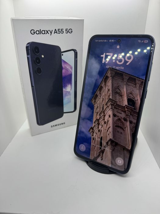Samsung Galaxy A55 5G 256GB ca NOU Full Box + Huse + Folii