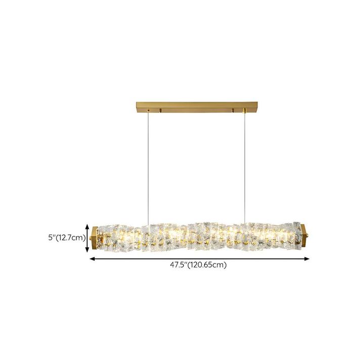 Модерна златна таванна лампа с кристално LED ЛЕД осветление за кухня