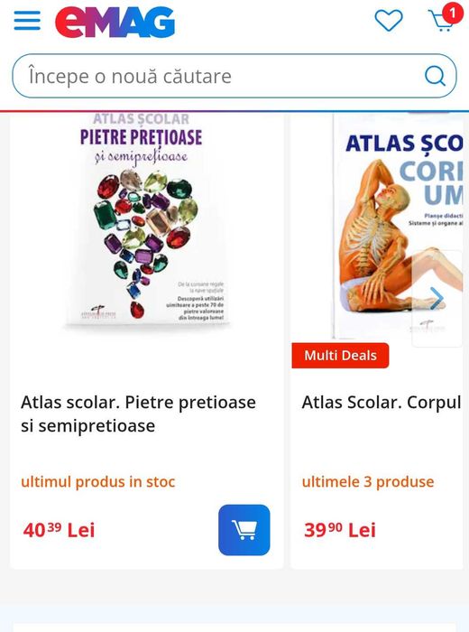 Set 4 atlase scolare noi