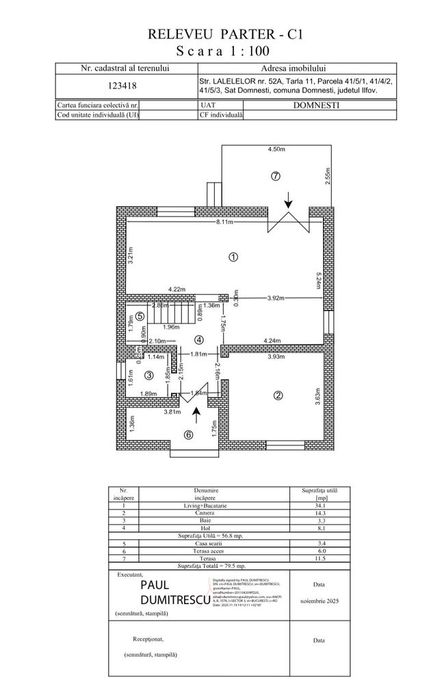 Casă P+1 de vânzare – Domnești, jud. Ilfov