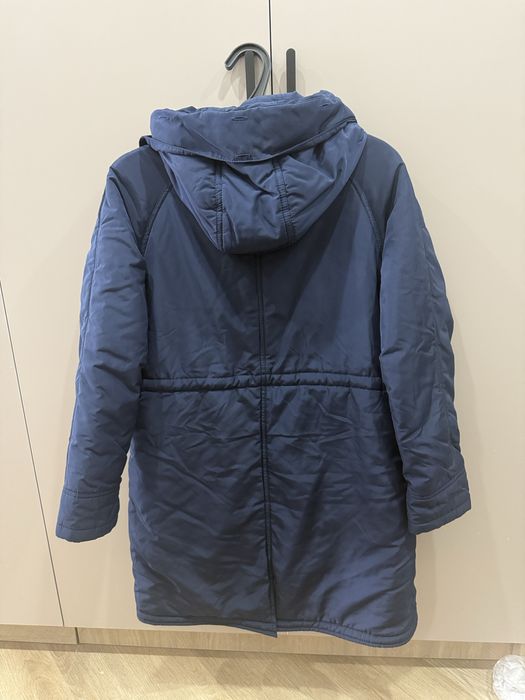 Парка женская синяя