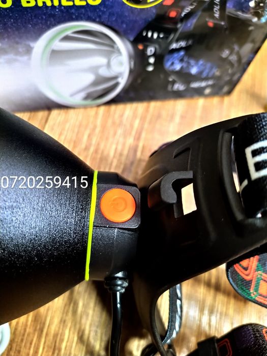 Lanterna Frontala Andowl cu Led P50 Pentru Distante Mari 500 Metri