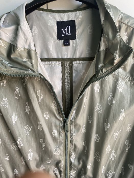 Pelerina/fas/ jacheta subtire kaki cu cactus