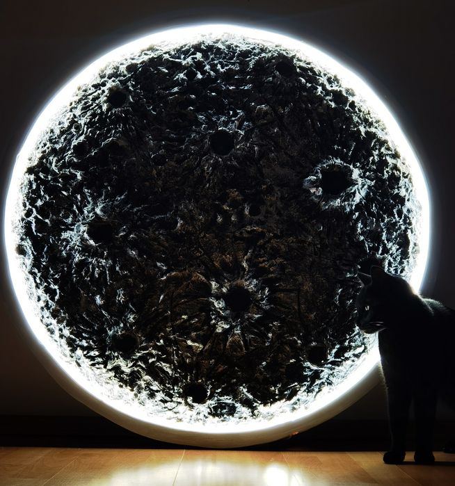 Luna cu led handmade