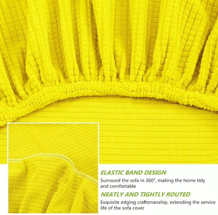 Покривало, калъф за диван, канапе, Жълт цвят