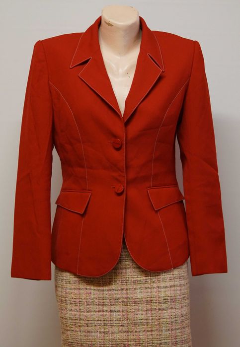 Sacou vintage  Thierry Mugler pour Clarins rosu marimea 40