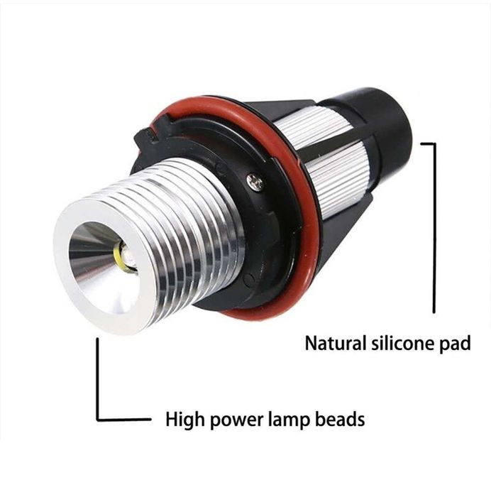 Set Becuri Angel Eyes Led Alb Bmw E39/E60/E61/E53/E63/E64/E65/E66/E87