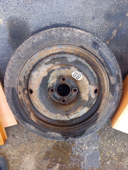 Roata Peugeot 206 janta tabla și cauciuc