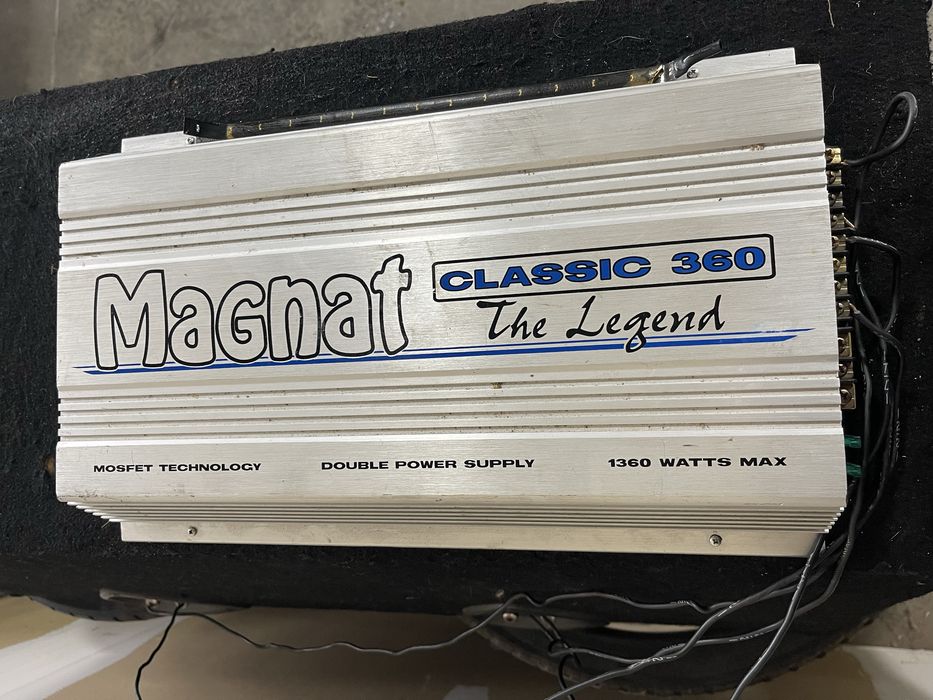 Бас каса Axton 2x12 с усилвател Magnat 1360w