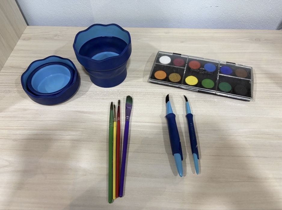 Комплект материали за рисуване – Faber-Castell, Carioca, BIC и Maped