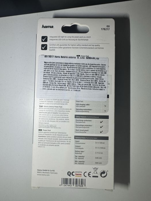 Baterie externa 5200 mah