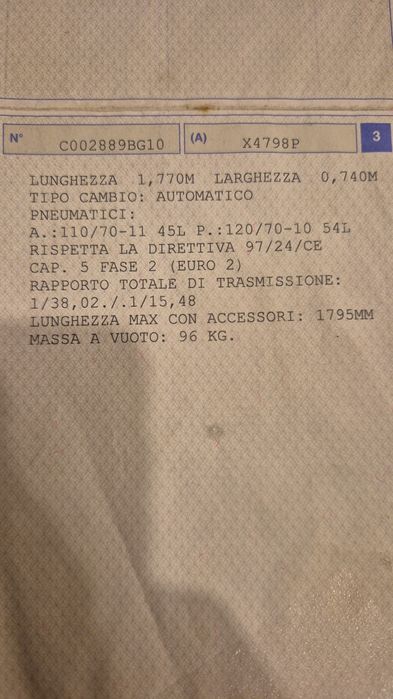 Vespa 50 lx an 2010 2t stare bună