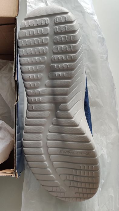 Pantofi sport SKECHERS Air Cooled Memory Foam 42 Albastru Talpă Albă