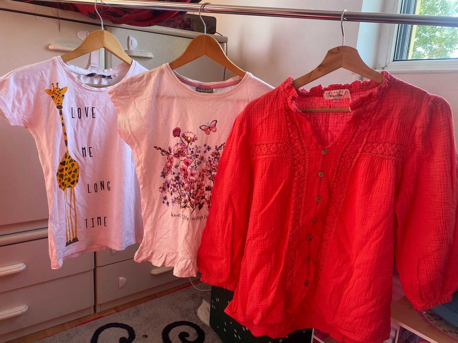 lot set 3x Tricou maieu femei marime S sau M muselina bumbac