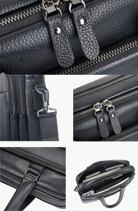 Мъжка луксозна бизнес чанта /Офис куфарче за пътуване от естест. кожа!