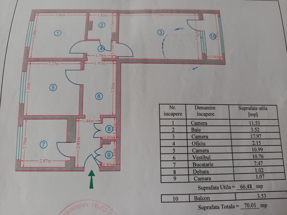 Apartament 3 camere doamna ghica