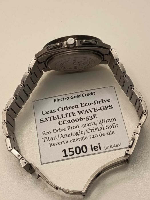 Ceas Citizen Eco-Drive Satellite Wave-GPS CC2006-53E Titan/48mm/Cristal Safir ID10485