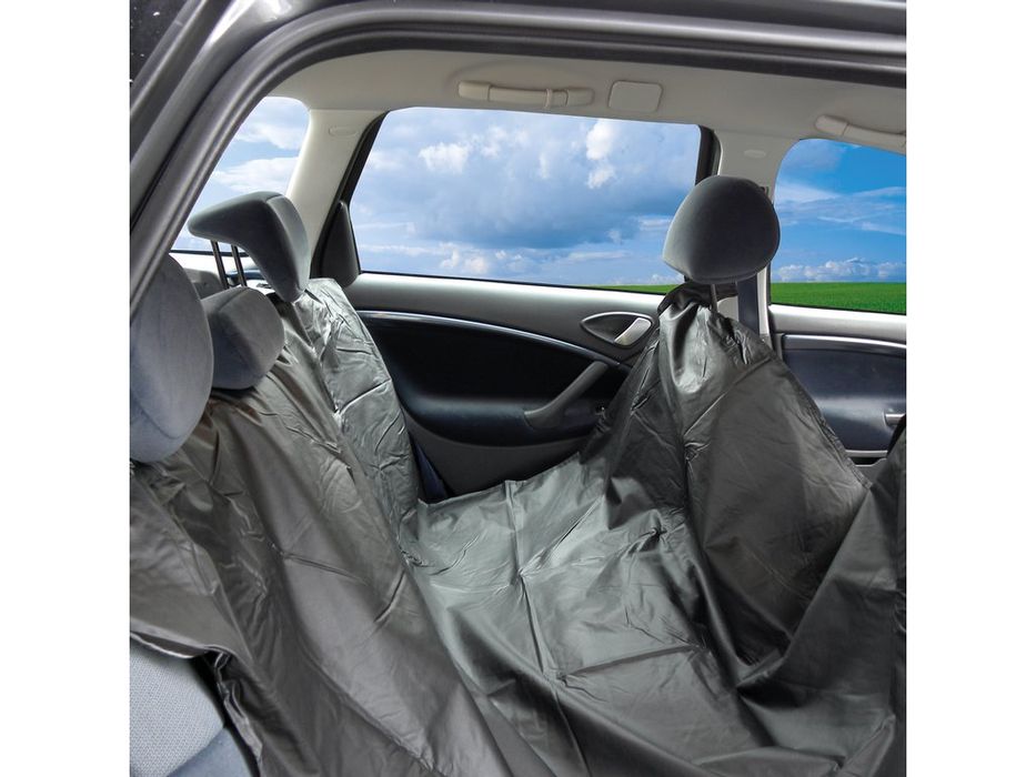 Husa auto protectie caini si pisici pentru bancheta si portbagaj Carpoint 140x150 cm, neagra