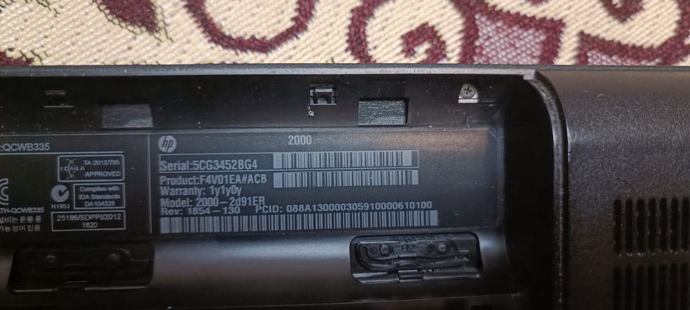 Ноутбук HP 2000-2d91ER