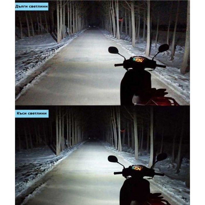 Диодна LED крушка за мотоциклет H4 - 1 брой