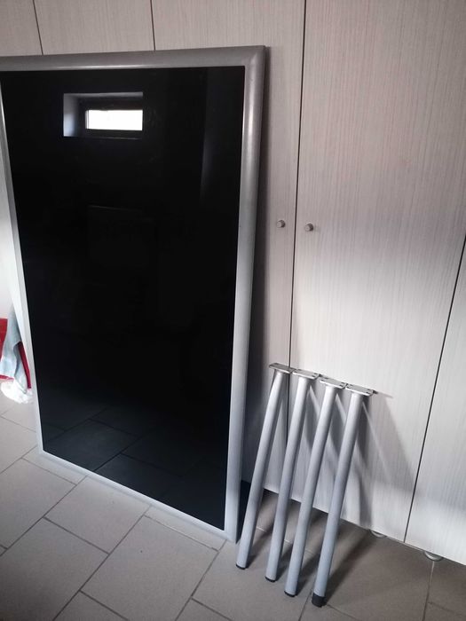 Masa sticla si metal sufragerie / gradina / office