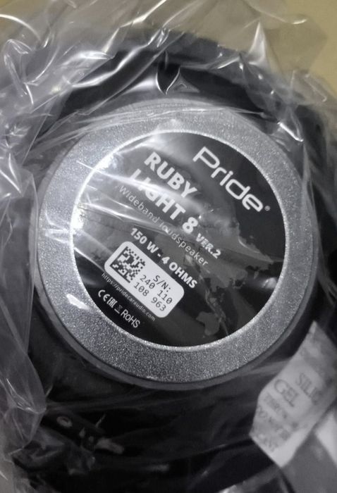 Колонки Pride Ruby Light 8 v2 R20. Новый.