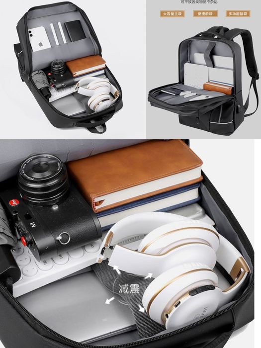 Мужской рюкзак для ноутбука минимальстичный стильный водонепроницаемый