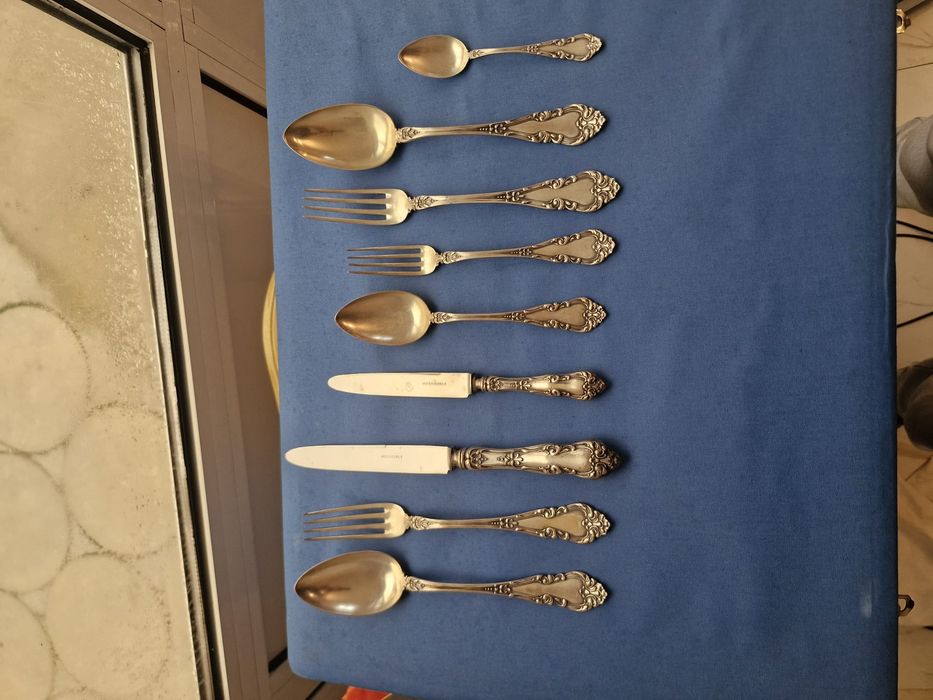 Set tacamuri din argint masiv