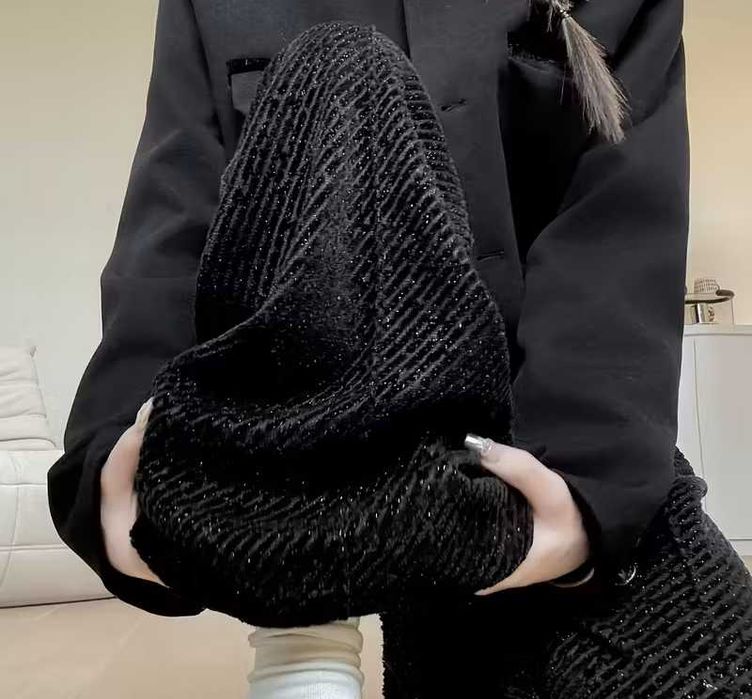 Нови Широки Дълги Панталони с блясък