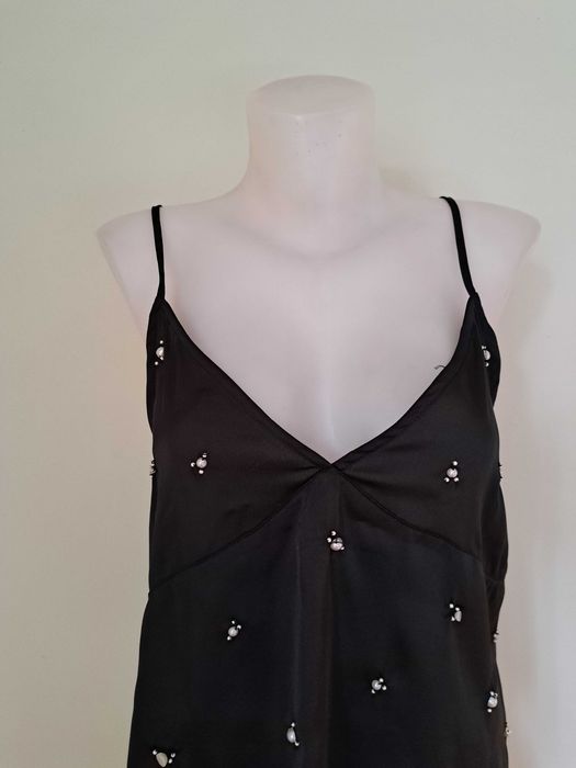 Нов дамски потник, топ с перли Zara Зара