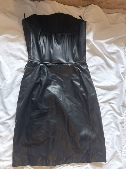 Кожена рокля на Zara