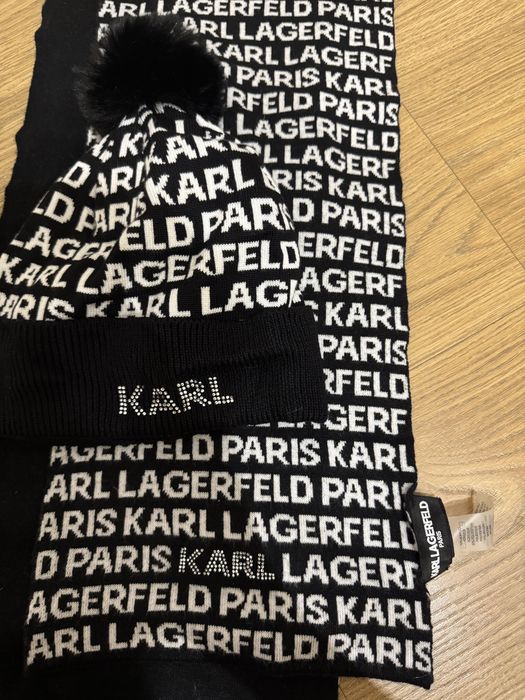 Шапка с шарфам Karl L