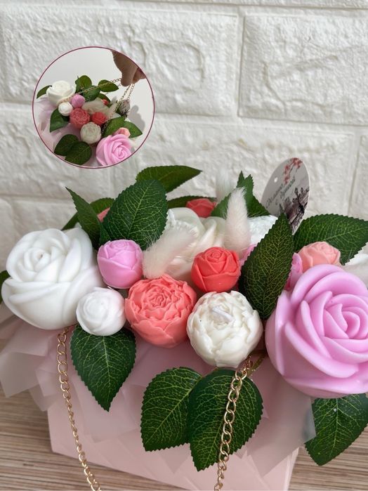 Букет из мыла ручной работы