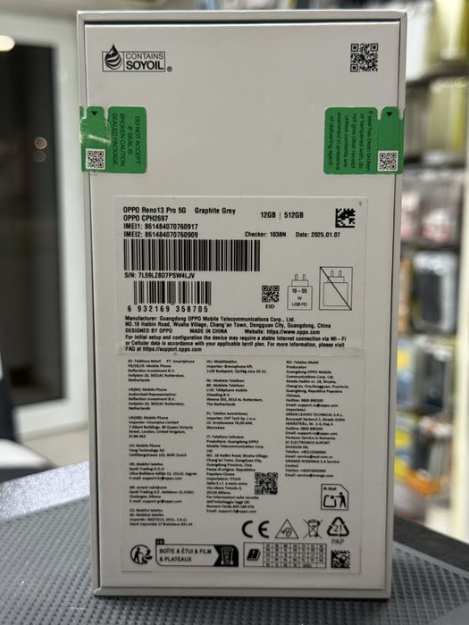 Oppo Reno 13 Pro 5G,Graphite Grey,512GB/12GB RAM *ЧистоНов*