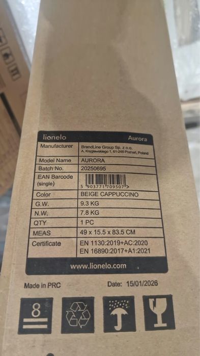 Patut co-sleeper Lionelo Aurora, Nou